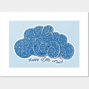 Happy Little Cloud Posters and Art